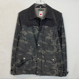 Marka Gray Camo Field Jacket Corrduroy Small